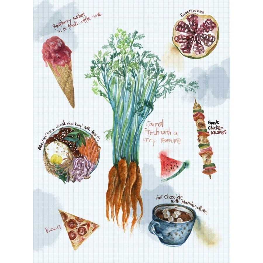 Food Sketches I Poster Print - Melissa Wang-VARPDX107751D Image 1