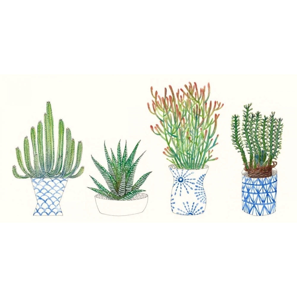 Four Succulents I Poster Print - Melissa Wang-VARPDX107771D Image 1