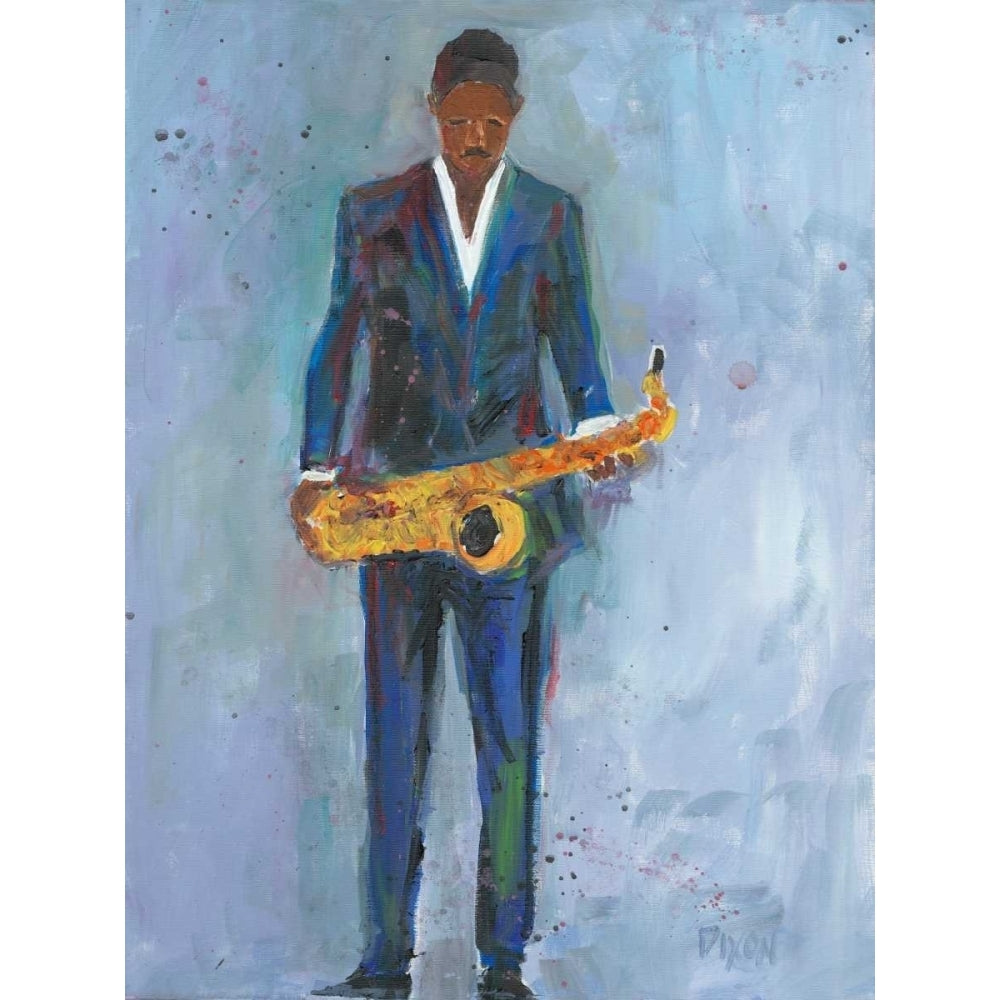 Sax in a Blue Suit Poster Print - Samuel Dixon-VARPDX108099GG Image 1