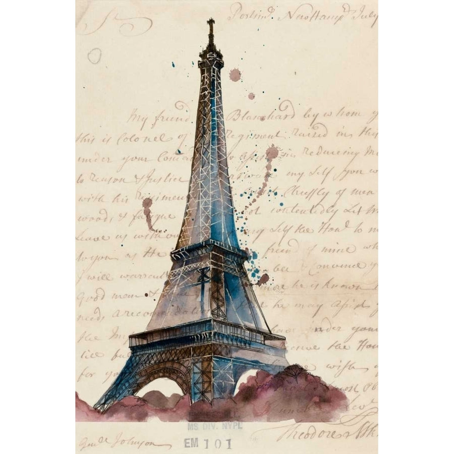 Letters from Eiffel Poster Print - Melissa Wang-VARPDX108111D Image 1