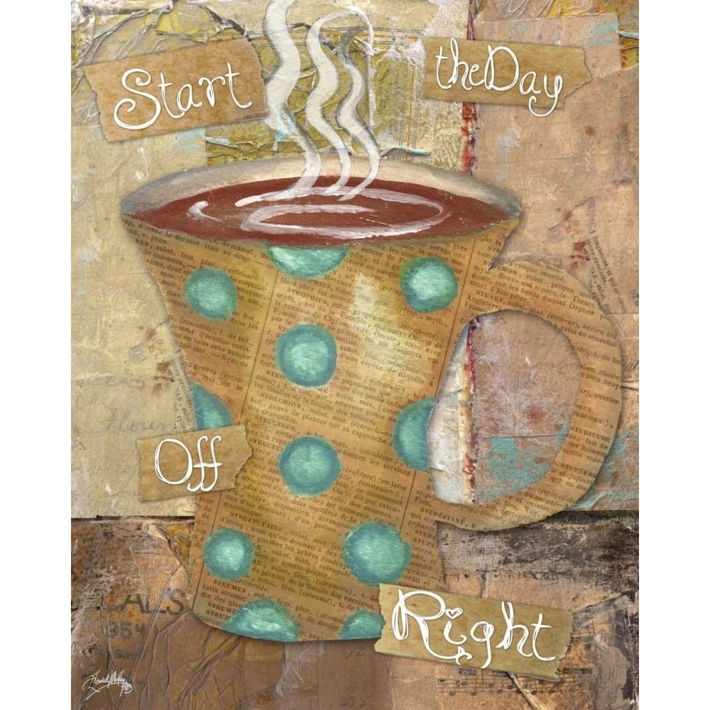 Coffee Collage II Poster Print by Elizabeth Medley-VARPDX10838 Image 1