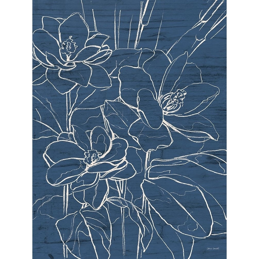 Floral Sketch on Navy I Poster Print by Lanie Loreth-VARPDX10845C Image 1