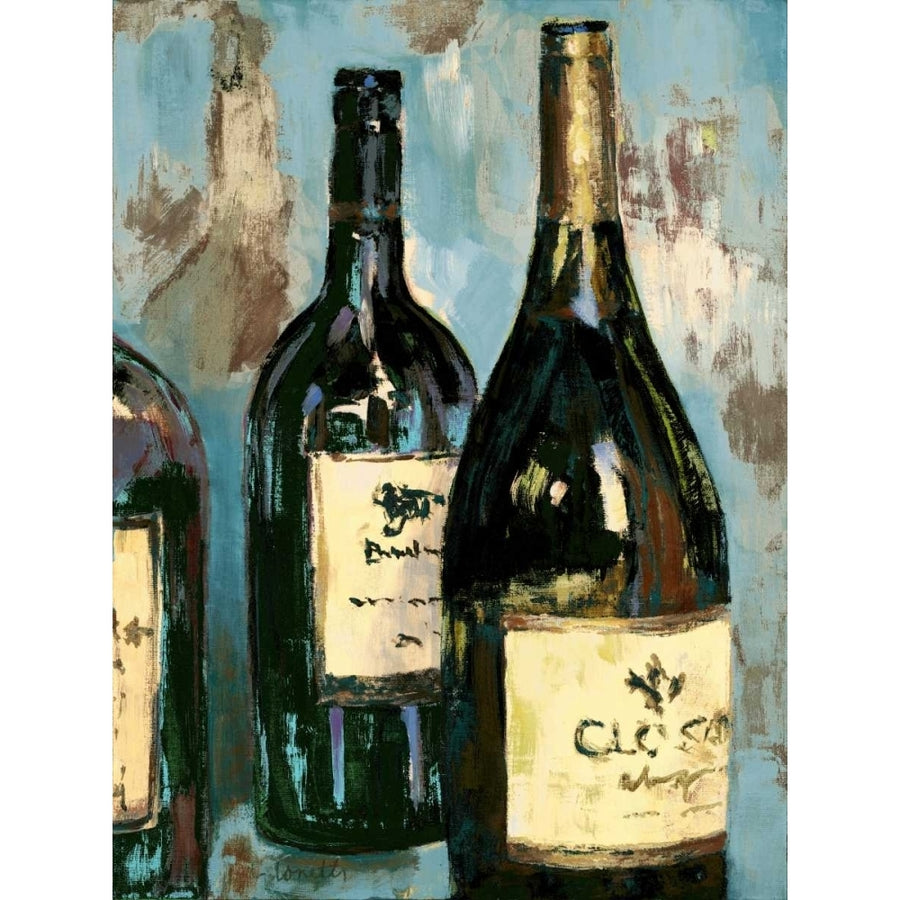 Time for Wine on Blue I Poster Print by Lanie Loreth-VARPDX10887B Image 1