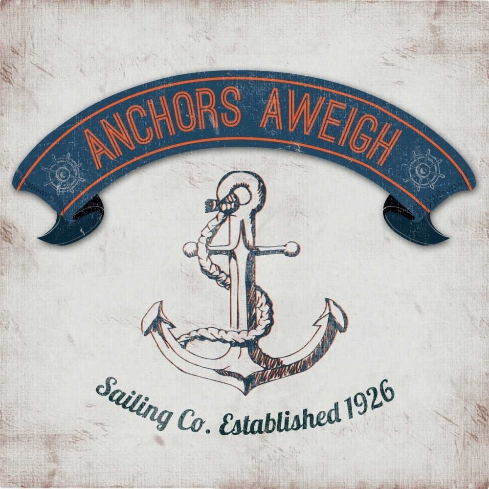 Anchors Aweigh Border Poster Print by Tiffany Everett-VARPDX10922D Image 1