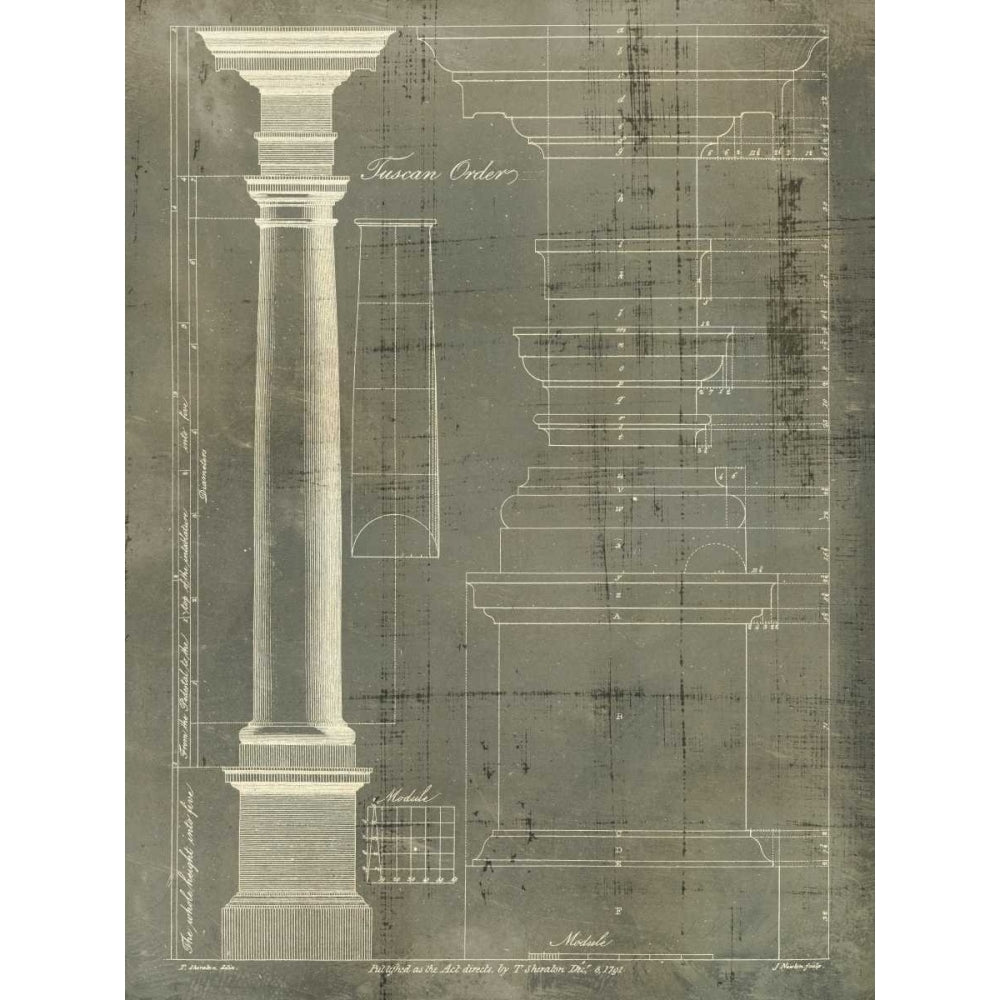 Column Blueprint III Poster Print - Thomas Sheraton-VARPDX109929Z Image 1