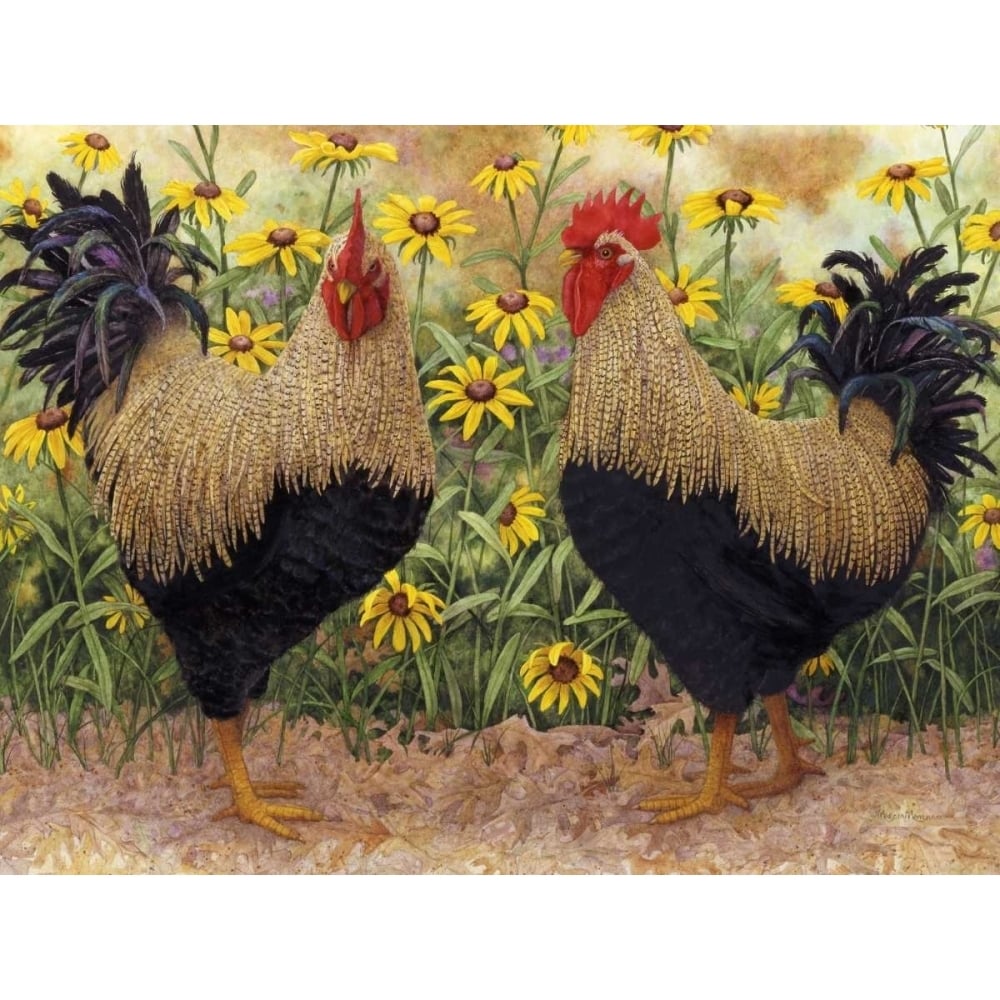 Roosters en Place III Poster Print - Marcia Matcham-VARPDX109989GG Image 1