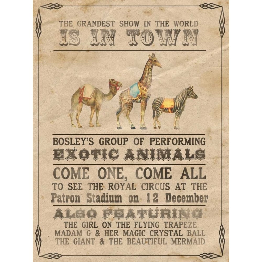 Vintage Circus III Poster Print - Grace Popp-VARPDX110300D Image 1