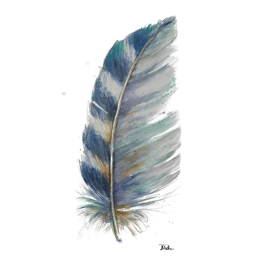 White Watercolor Feather I Poster Print by Patricia Pinto-VARPDX11051AA Image 1