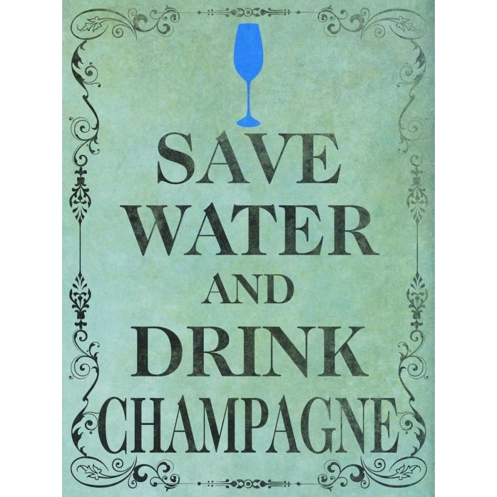 Save and Drink I Poster Print by SD Graphics Studio-VARPDX11100B Image 1