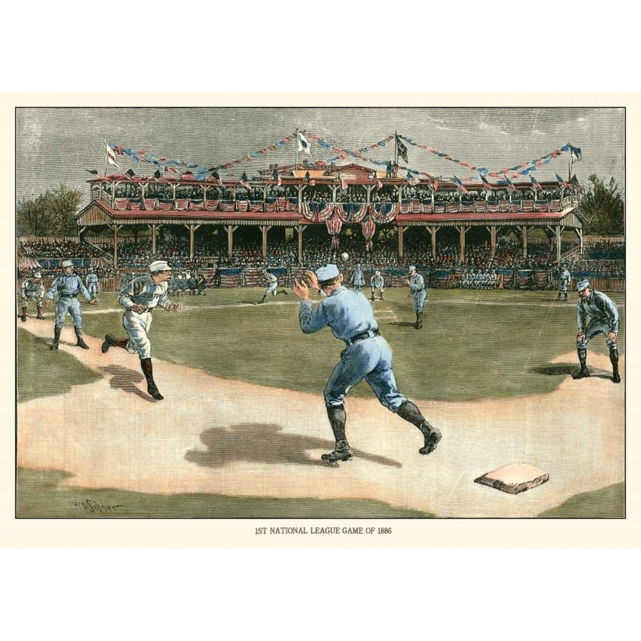 National League Game 1886 Poster Print - Snyder-VARPDX1110Z Image 1