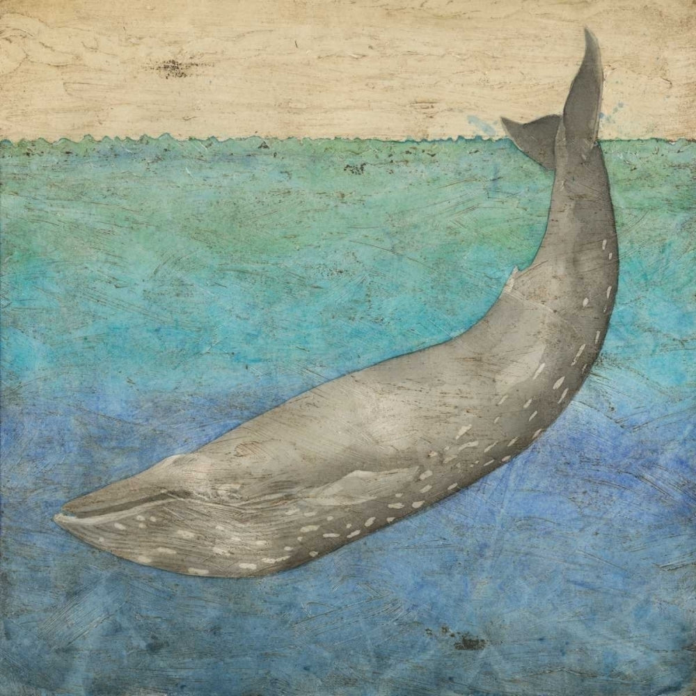 Diving Whale I Poster Print - Megan Meagher-VARPDX111517D Image 1