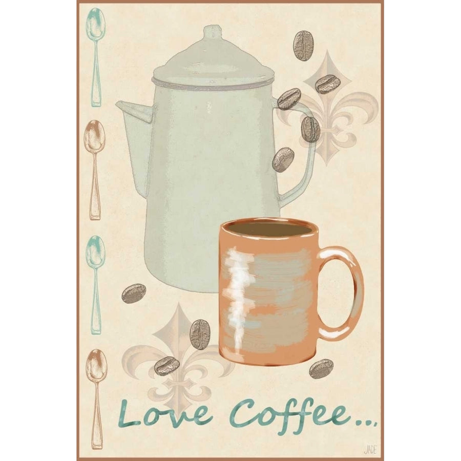 Love Coffee Poster Print - Jade Reynolds-VARPDX112242D Image 1