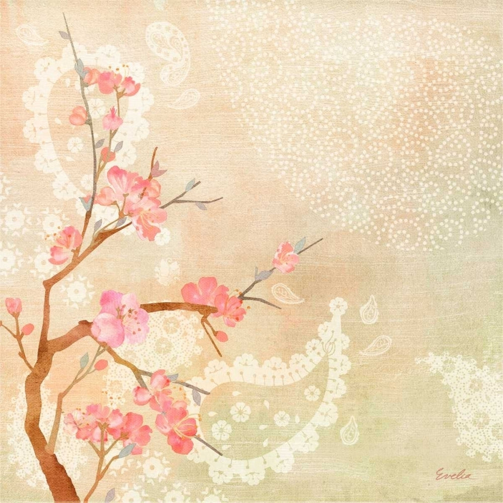 Sweet Cherry Blossoms II Poster Print - Designs Evelia-VARPDX112247D Image 1