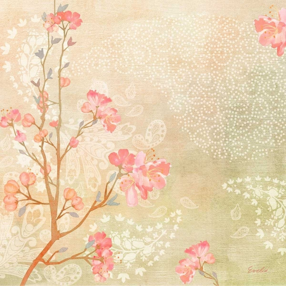 Sweet Cherry Blossoms I Poster Print - Designs Evelia-VARPDX112246D Image 1