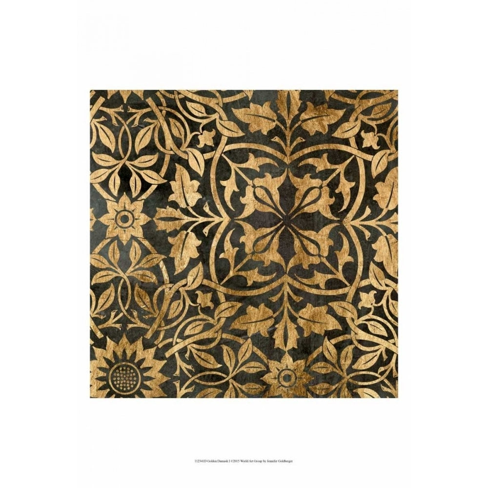 Golden Damask I Poster Print - Jennifer Goldberger-VARPDX112341D Image 1