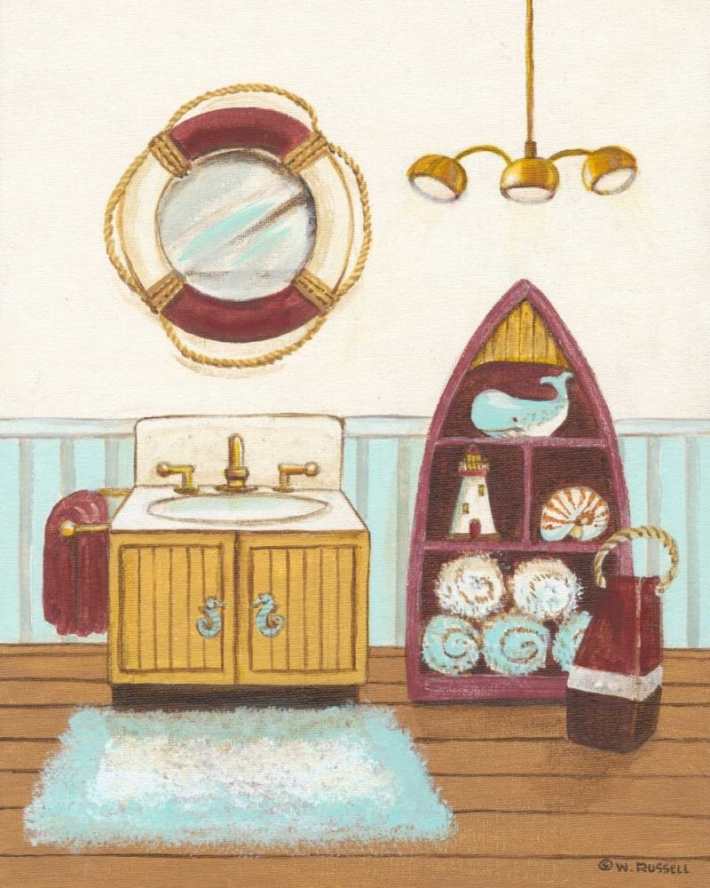 Nautical Bath II Poster Print - Wendy Russell-VARPDX112384D Image 1