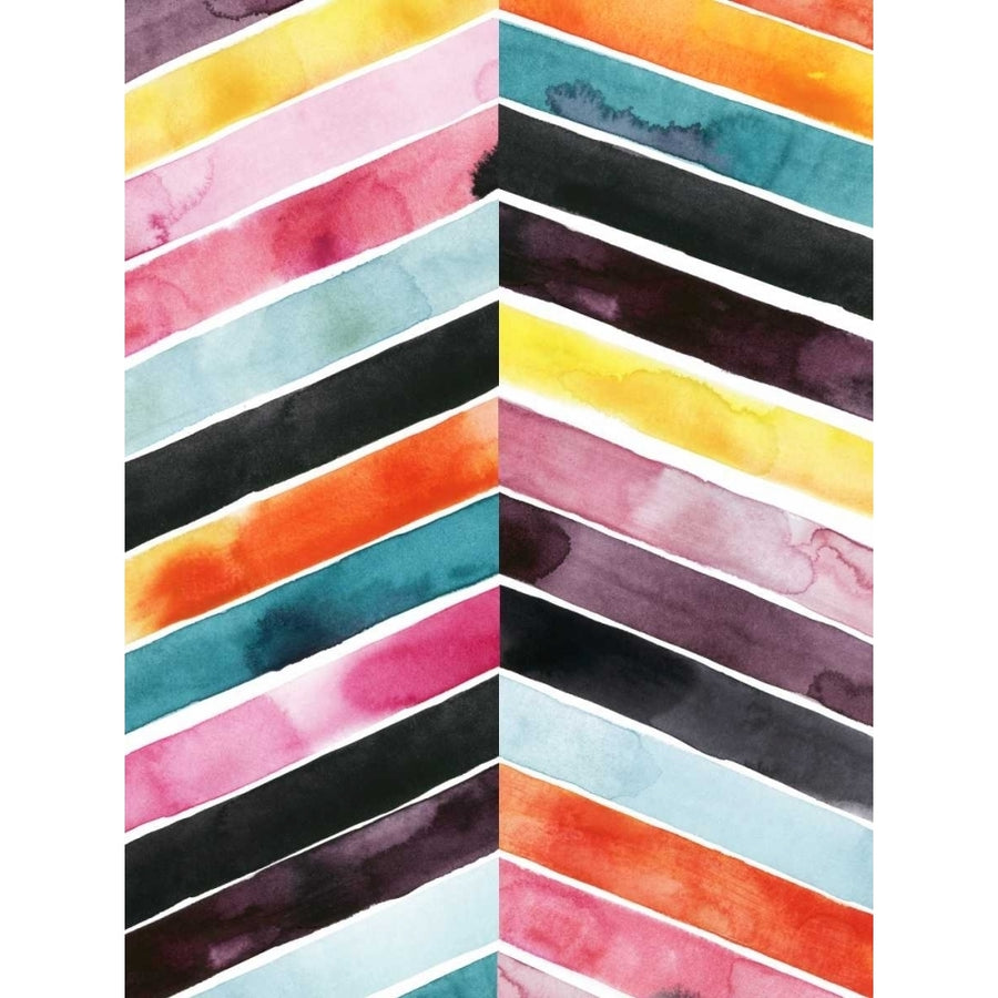 Vivid Watercolor Chevron I Poster Print - Grace Popp-VARPDX113408GG Image 1