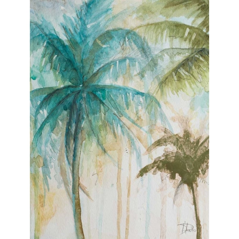 Watercolor Palms in Blue I Poster Print by Patricia Pinto-VARPDX11347C Image 1