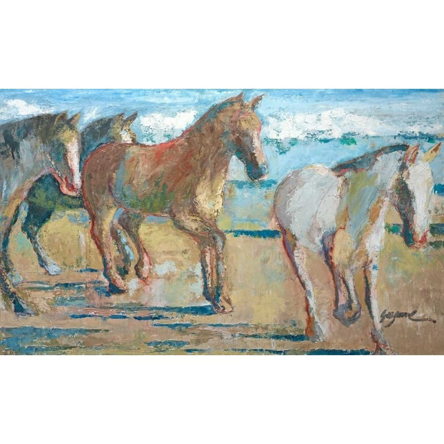 Caballos en la Playa Poster Print - Suzanne Wilkins-VARPDX113563Z Image 1