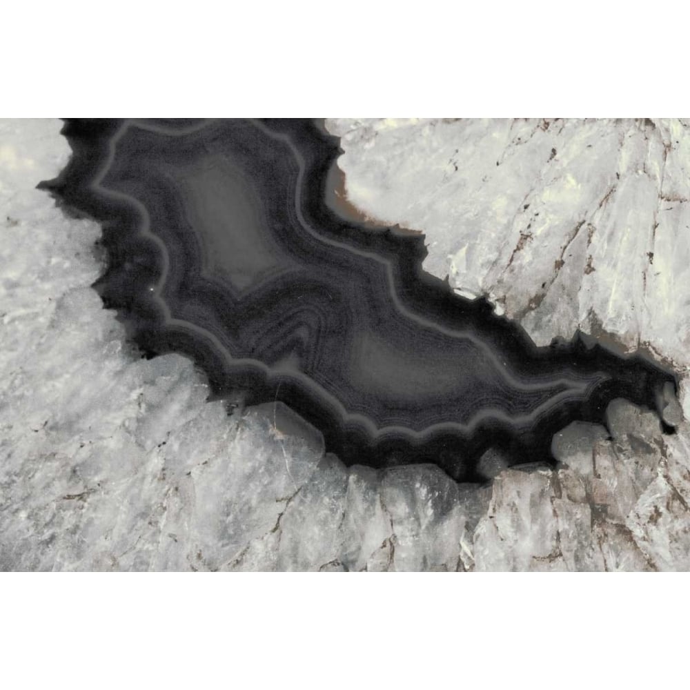 Dark Watercolor Agate Square Poster Print by Susan Bryant-VARPDX11429K Image 1