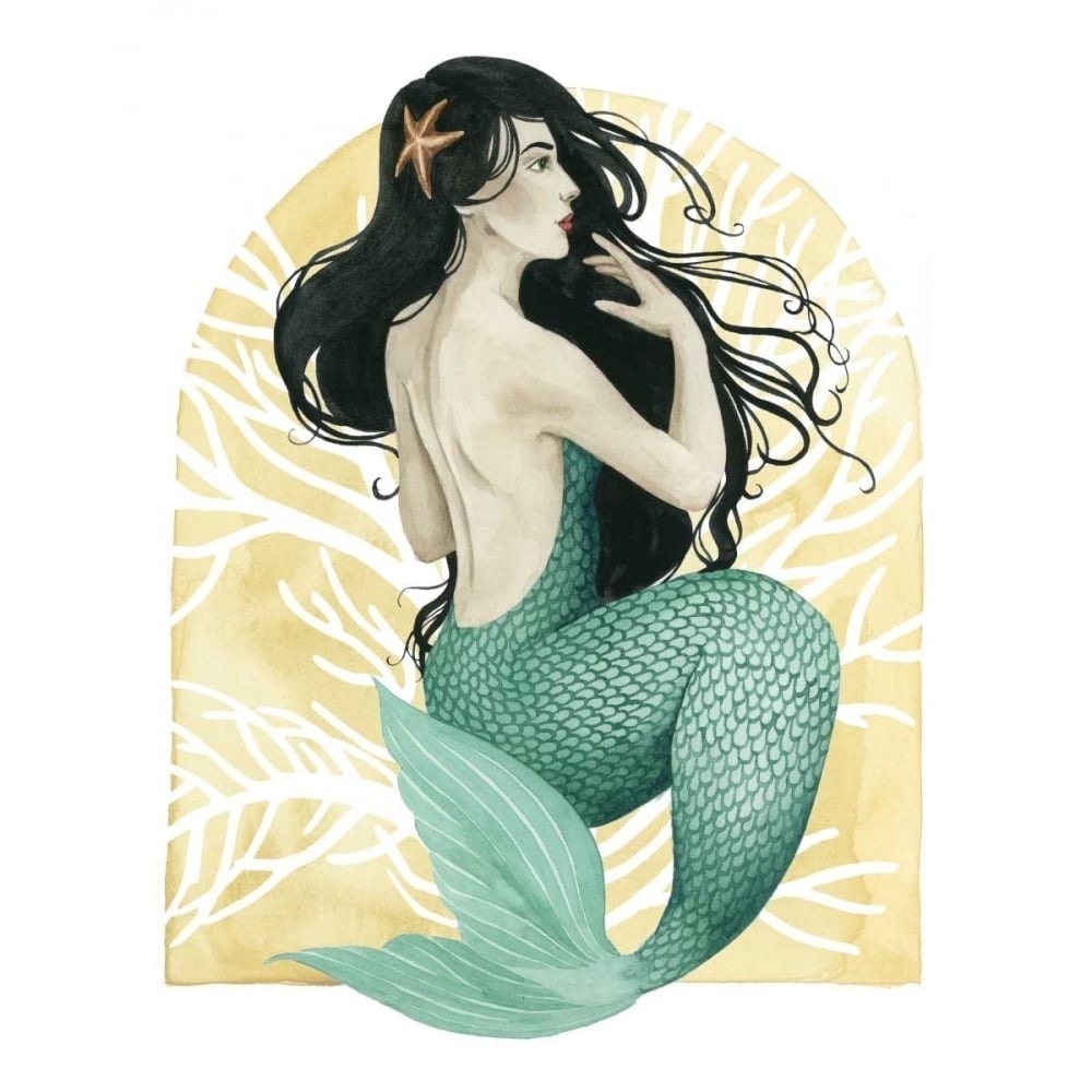 Deco Mermaid II Poster Print - Grace Popp-VARPDX114706Z Image 1