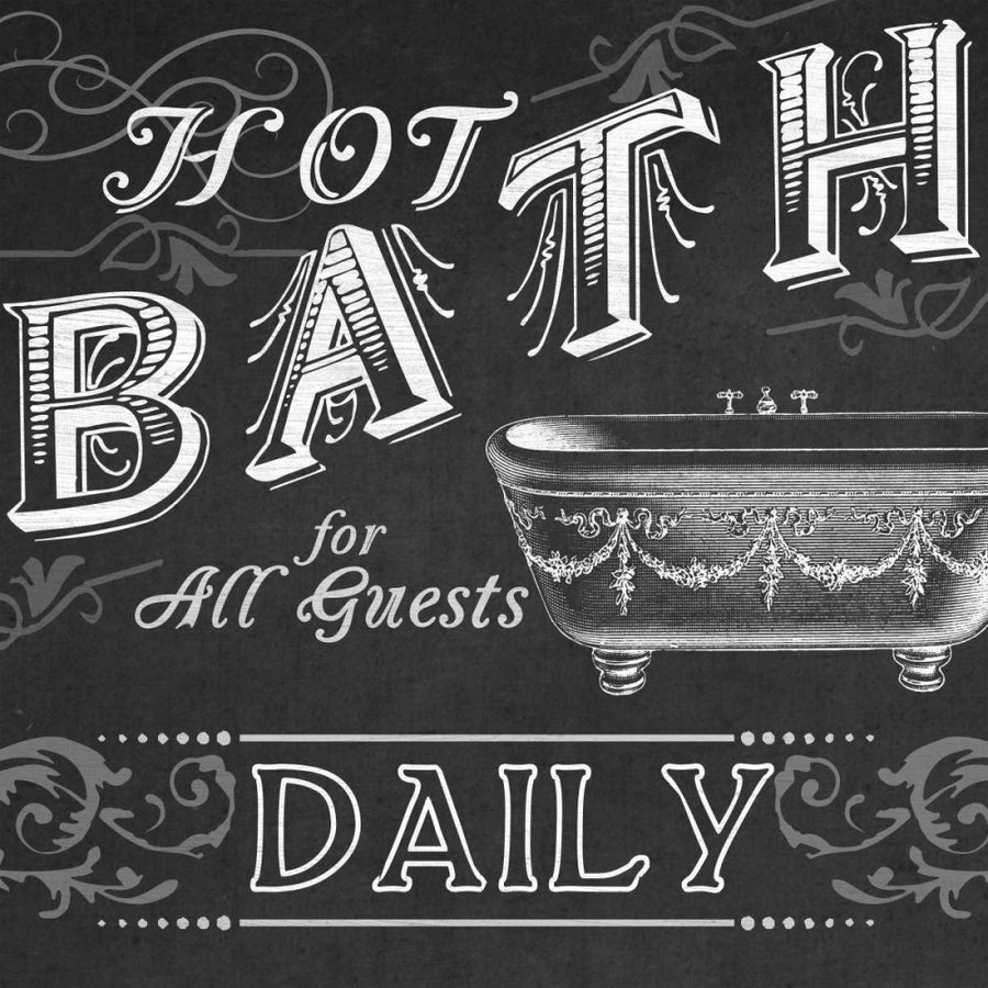 Chalkboard Bath Signs II Poster Print - June Erica Vess-VARPDX115494D Image 1