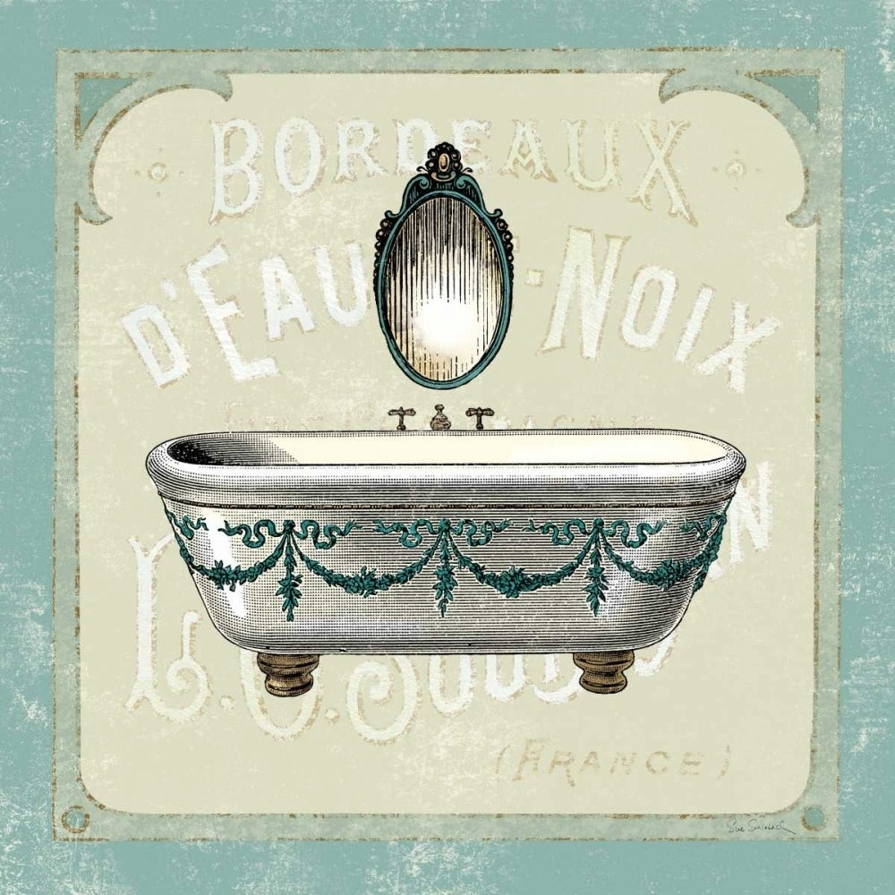 Parisian Bath I Poster Print by Sue Schlabach-VARPDX11559 Image 1