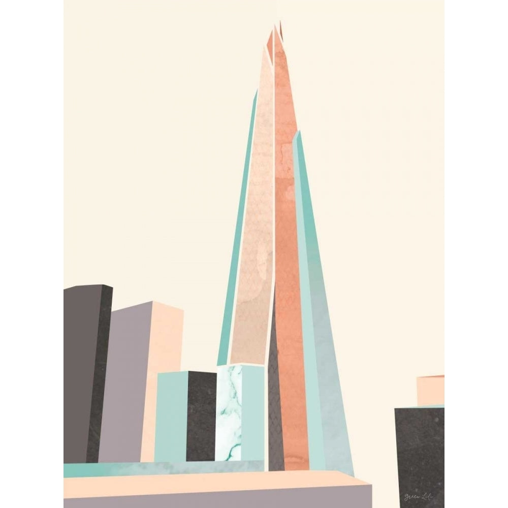 Graphic Pastel Architecture I Poster Print - Lili Green-VARPDX115826GG Image 1