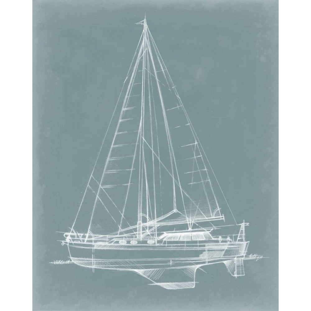 Yacht Sketches I Poster Print - Ethan Harper-VARPDX11682VM Image 1