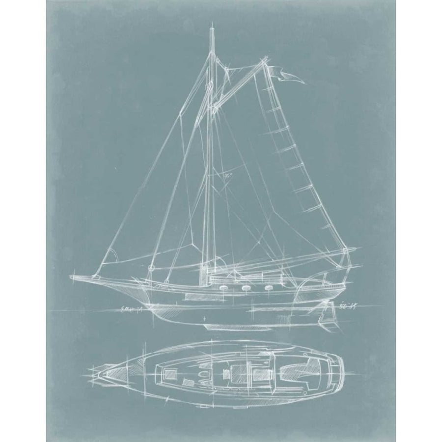 Yacht Sketches IV Poster Print - Ethan Harper-VARPDX11685VM Image 1