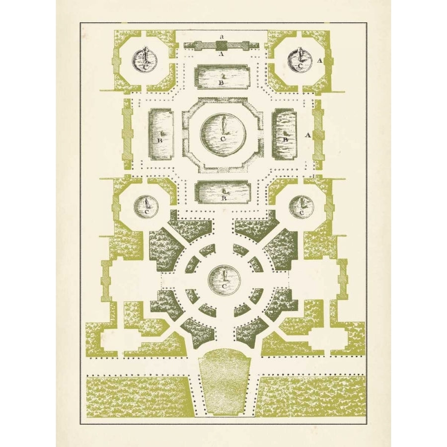 Green Garden Maze III Poster Print - J.F. Blondel-VARPDX117117D Image 1