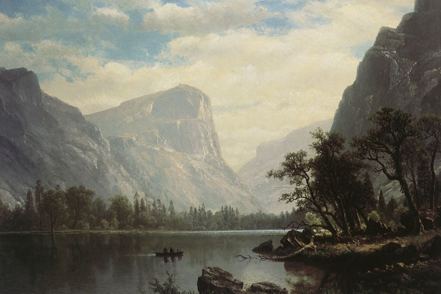 Mirror Lake Poster Print by Albert Bierstadt-VARPDX117305 Image 1