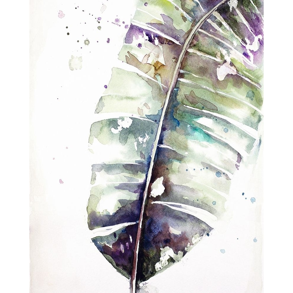 Watercolor Plantain Leaves with Purple II by Patricia Pinto-VARPDX11741CC Image 1