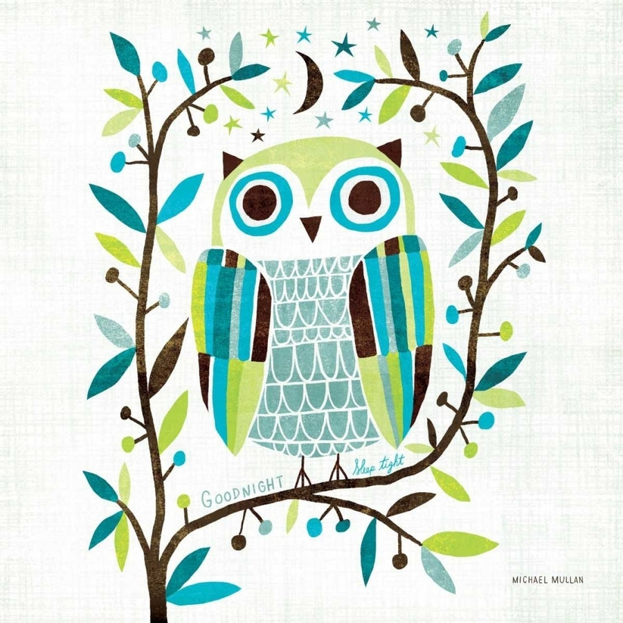 Night Owl II Square Poster Print by Michael Mullan-VARPDX11798 Image 1