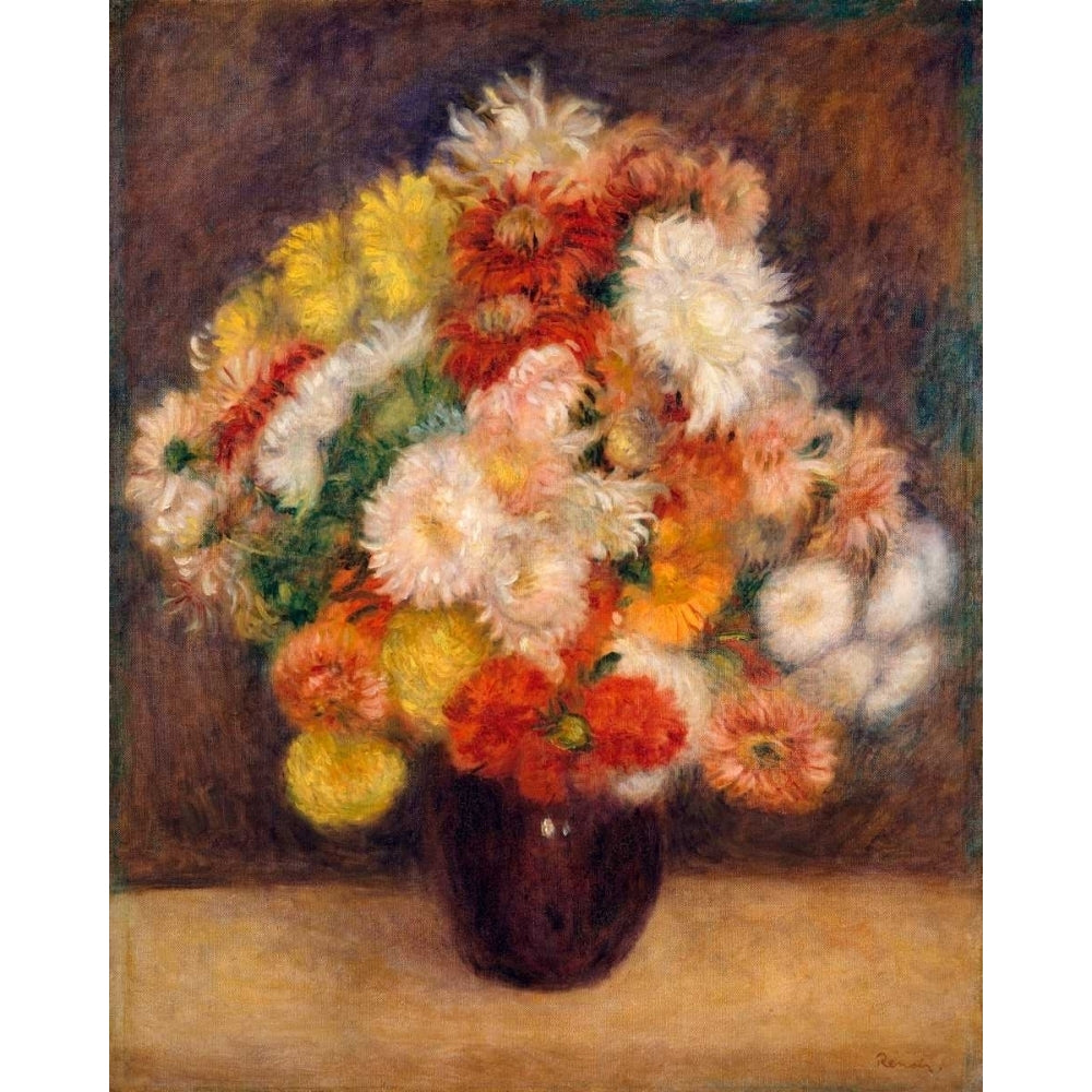 Bouquet of Chrysanthemums Poster Print - Pierre-Auguste Renoir-VARPDX118076Z Image 1