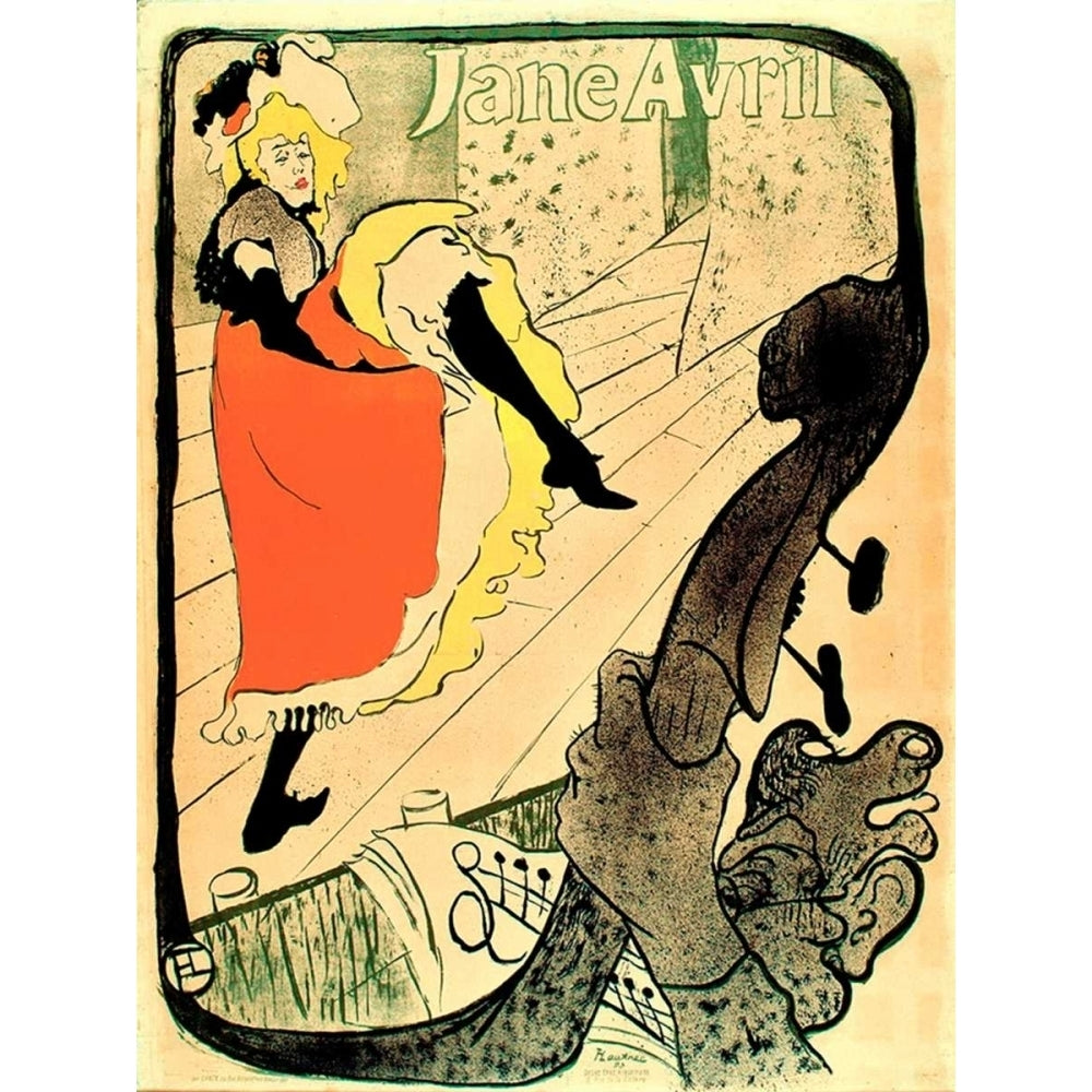 Jane Avril Poster Print - Toulouse-Lautrec Henri de-VARPDX118092Z Image 1