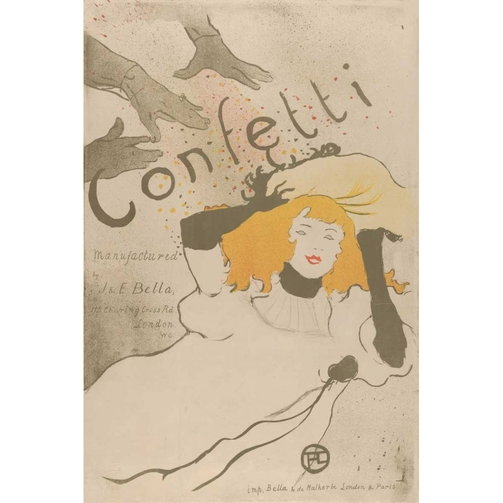 Confetti Poster Print - Toulouse-Lautrec Henri de-VARPDX118095Z Image 1