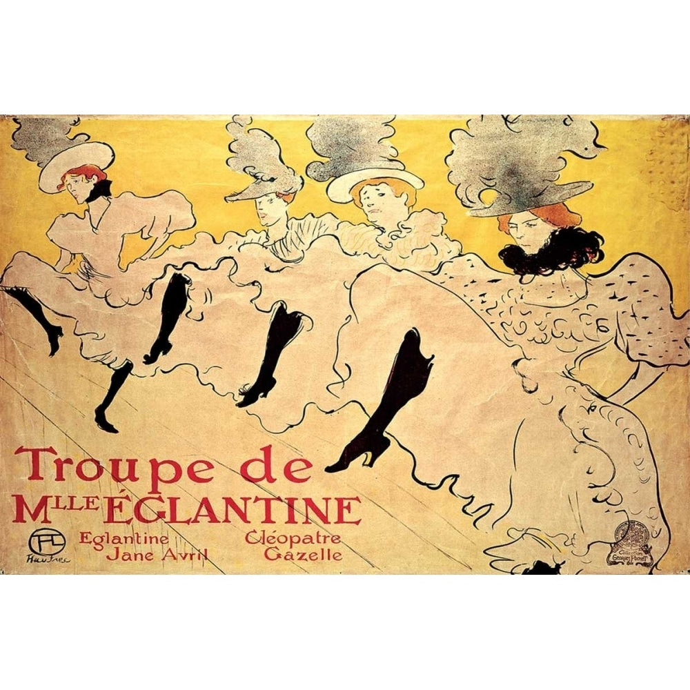 La Troupe de Mademoiselle Eglantine Poster Print - Toulouse-Lautrec Henri de-VARPDX118093Z Image 1