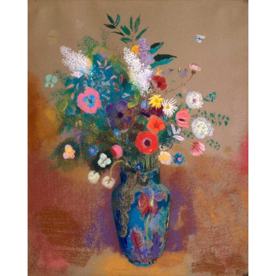 Bouquet of Flowers Poster Print - Odilon Redon-VARPDX118097Z Image 1