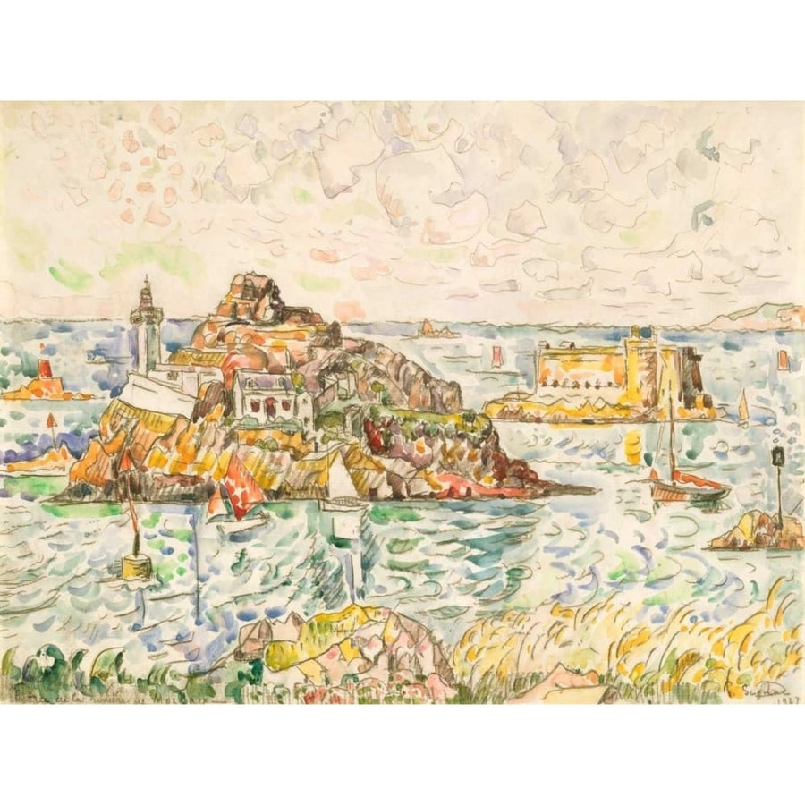 Morlaix Entrance of the River Poster Print - Paul Signac-VARPDX118103Z Image 1