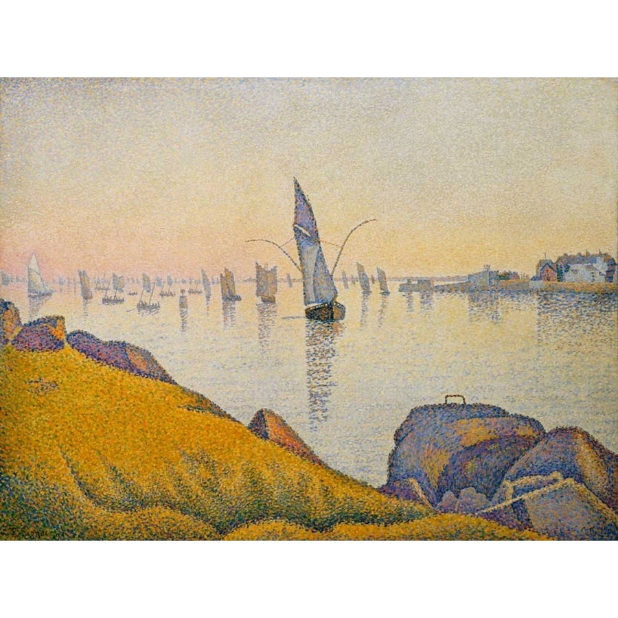 Evening Calm Concarneau Opus 220 Poster Print - Paul Signac-VARPDX118109Z Image 1