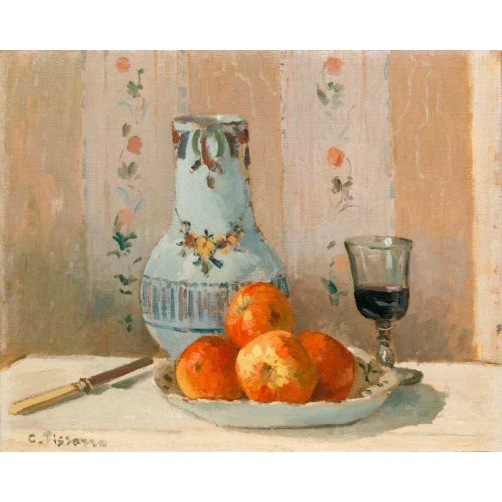 Still Life with Apples and Pitcher I Poster Print - Camille Pissarro-VARPDX118114Z Image 1