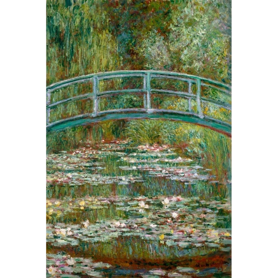 Bridge over a Pond of Water Lilies Poster Print - Claude Monet-VARPDX118171Z Image 1