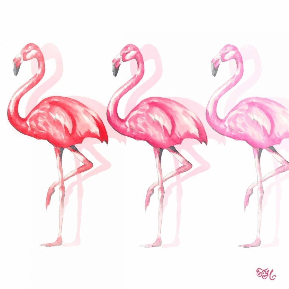 Flamingo Trio II Poster Print by Tiffany Hakimipour-VARPDX11834DD Image 1