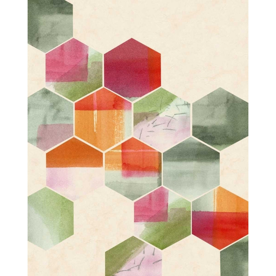 Color Pop Honeycomb I Poster Print - Grace Popp-VARPDX118467Z Image 1