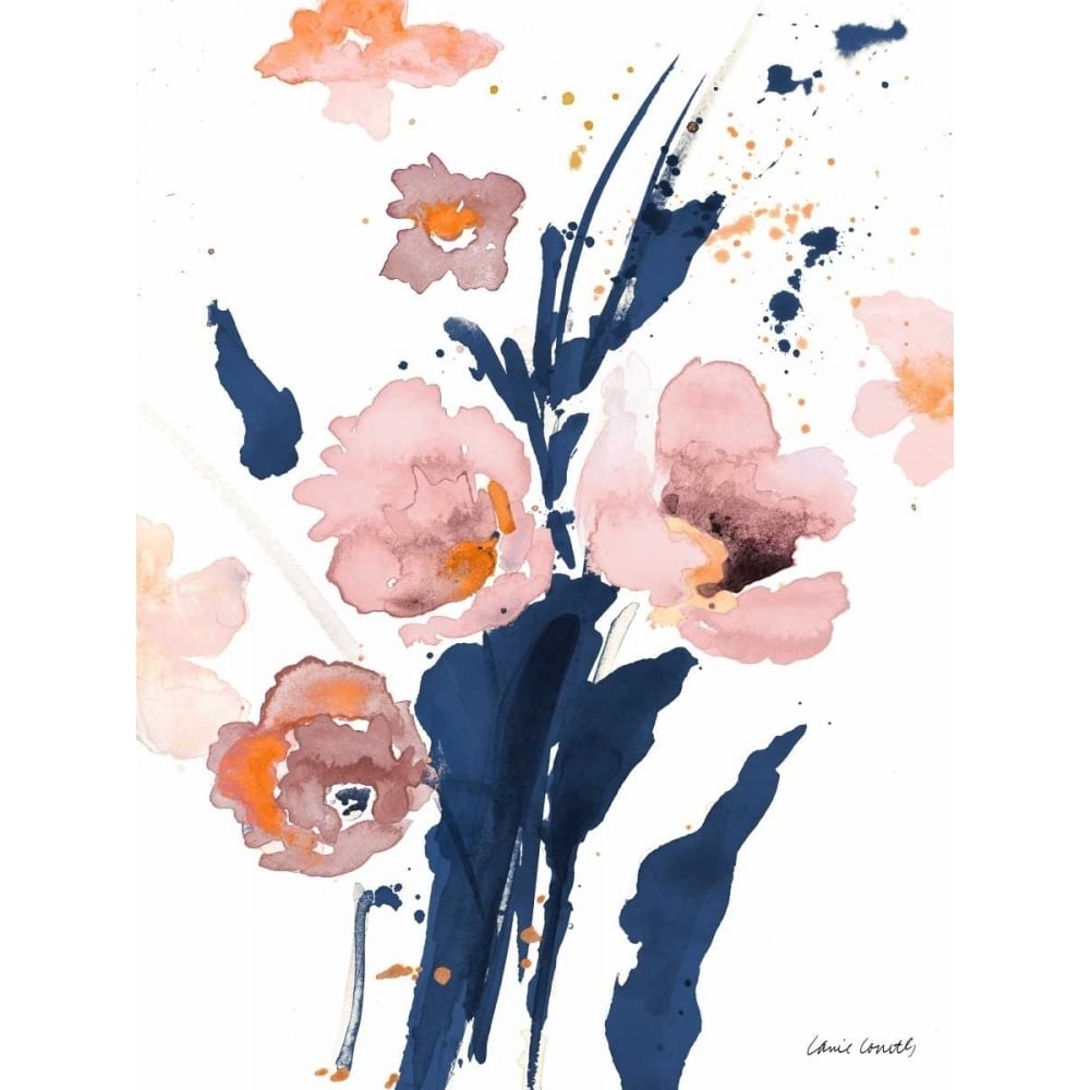 Watercolor Pink Poppies I Poster Print by Lanie Loreth-VARPDX11865E Image 1