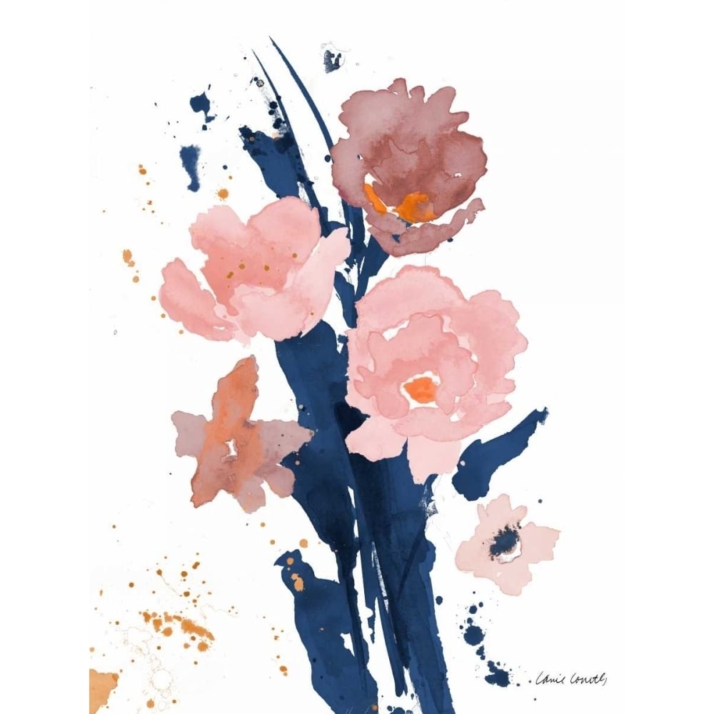 Watercolor Pink Poppies II Poster Print by Lanie Loreth-VARPDX11865F Image 1