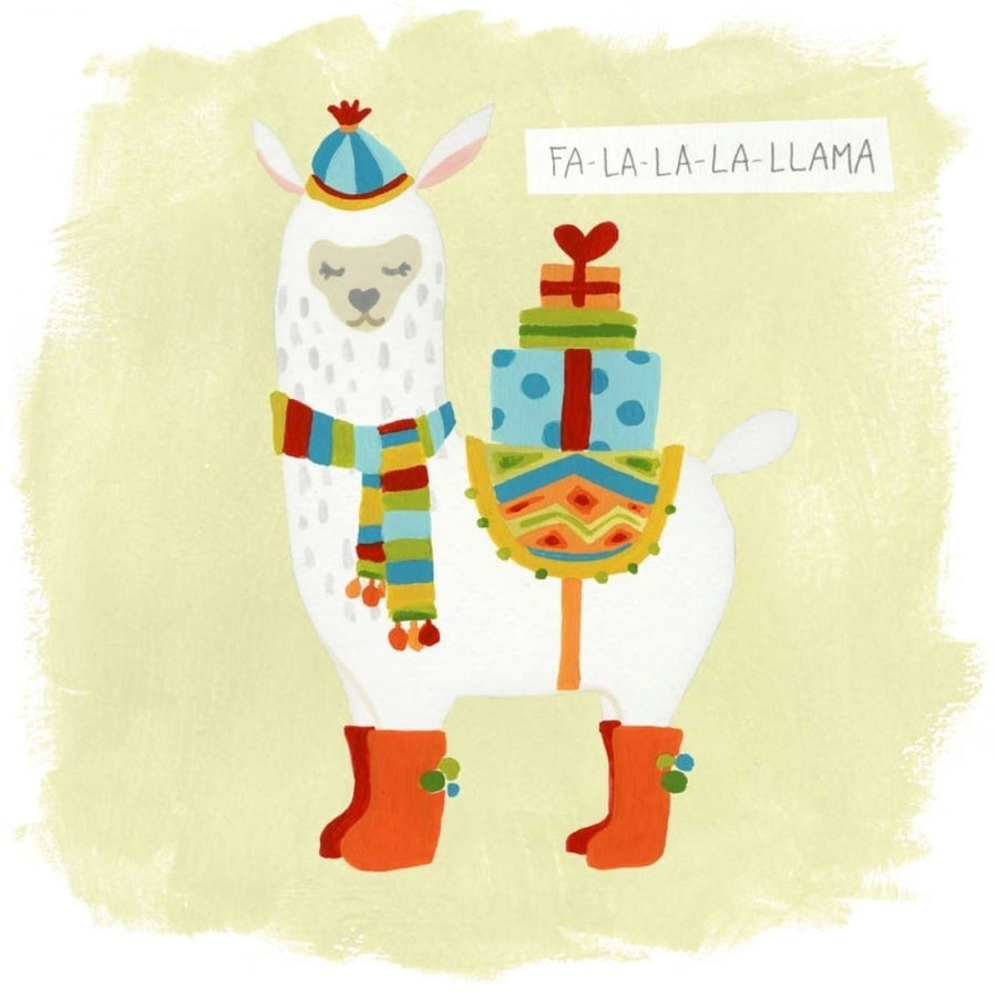 Fa-la-la-la Llama I Poster Print - June Erica Vess-VARPDX119473D Image 1