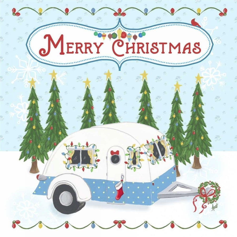 Camper Christmas Poster Print by Andi Metz-VARPDX12125 Image 1