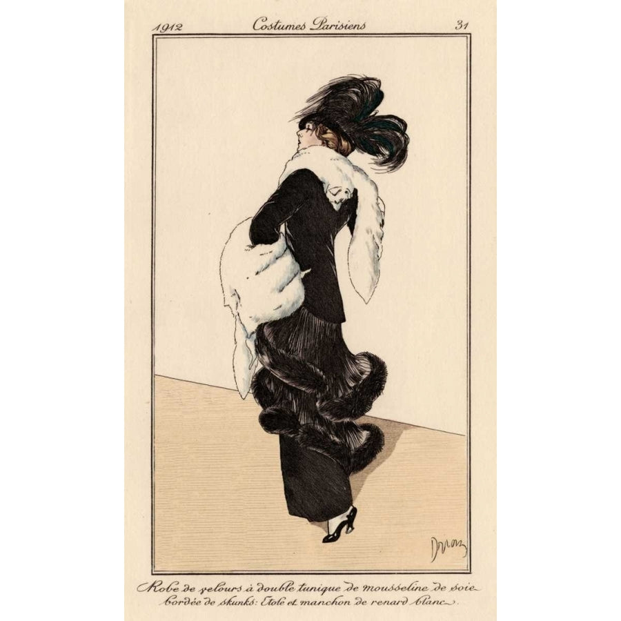 Vintage French Fashion I Poster Print - Unknown-VARPDX121320Z Image 1